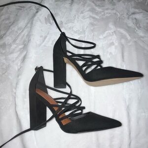 ASOS Black Strappy Block Heels